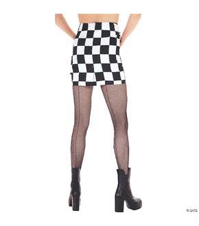 Mesh Pantyhose With Seam Black