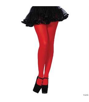 Adult Nylon Red Tights