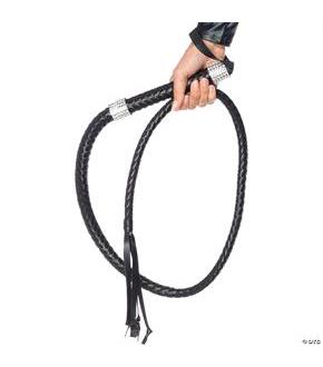 Whip Rhinestone Handle Black