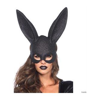 Mask Rabbit Glitter Blk