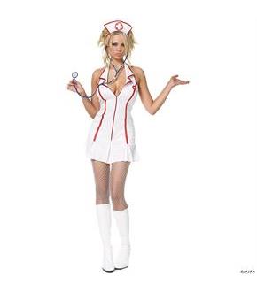 Nurse Head Zip Dress Costume