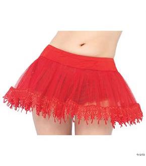 Petticoat Red Teardrop Lace