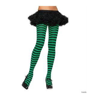 Tights Striped Kelly Black-Green