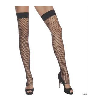 Thigh Hi Fishnet Ftls Black