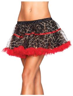 Tutu Petticoat Leopard Red