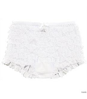 Boy Shorts Ruffled White