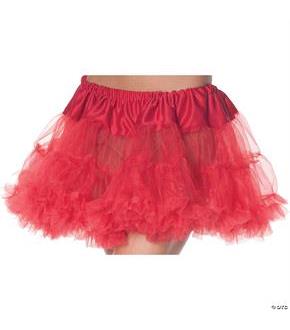 Petticoat Tutu Skirt Adult Red