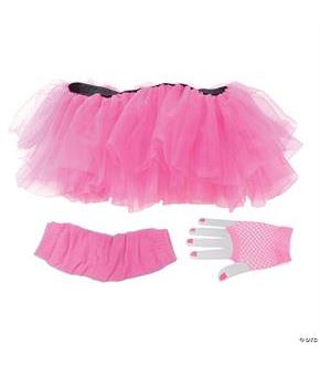 Tutu Set Adult Neon Pink