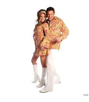 Go Go Dress Orange Adult Costume