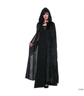 Hooded Cloak Black Costume