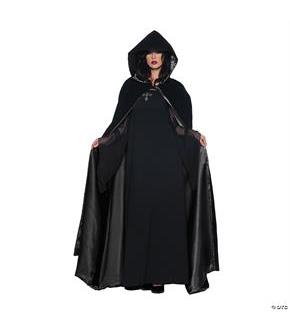 Deluxe female Cape Black/Black Costume