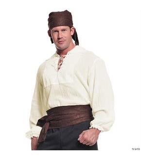 Pirate Shirt Cream Ad One Sz