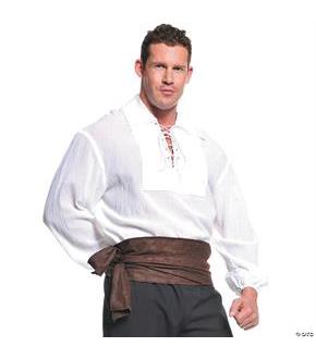 Pirate Shirt White Adult