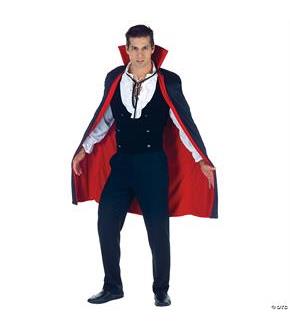 Cape Black-Red Costume