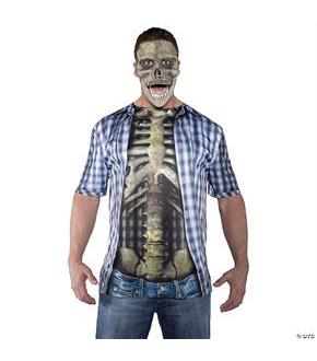 Photo Real Shirt Skeleton Adul
