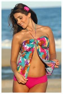 Ibiza Split Tankini Swimwear Ibizamatte Plum