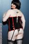 Vinyl Corset with Piping