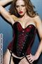 Vinyl and Lace Overlay Corset