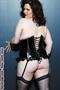 Vinyl Under Bust Corset with Lace Trim