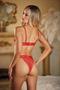 Lace peek-a-boo bralette and Ouverte Panty Set
