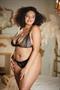 Lace peek-a-boo bralette and Ouverte Panty Set