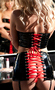 Vinyl Ribbon Lace Garter Skirt
