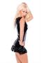 Wetlook Dress with Flounce