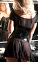 Vinyl and Mesh Barmaid Dress