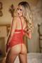Lace Peek-a-boo Chemise and Ouverte G-string