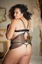 Lace Peek-a-boo Chemise and Ouverte G-string