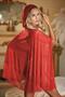 Lace and Mesh Cape with attached waist belt