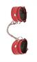 Love Chain Wrist Cuffs- Red