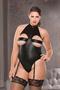 Plus Size High Neck Teddy Bodysuit