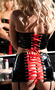 Vinyl Ribbon Laced Bustier