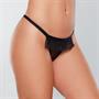 Panty. Mesh front with flounce. Open back with Bow detail.