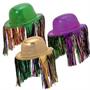 Mardi Gras Fringe Derby Hat Asst. (1 count)