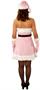 Pink Santa's Helper Adult - Winter Holiday Classics Costume