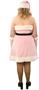 Pink Santa's Helper Adult Plus - Winter Holiday Classics Costume