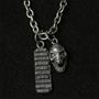Skull and Dog Tag Necklace