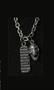 Skull and Dog Tag Necklace