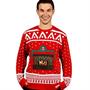Knit Crackling Fireplace Ugly Christmas Sweater Adult