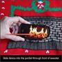 Knit Crackling Fireplace Ugly Christmas Sweater Adult