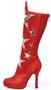 Women's Red Superhero Star Boots