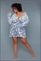 Kaylee Robe Dark Grey White