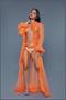 Marabou Robe Neon Orange