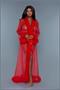 Full-Length sheer robe
