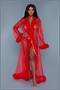 Full-Length sheer robe