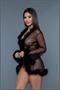 Sheer short length robe