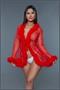 Sheer short length robe