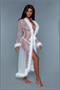 Full-Length sheer robe
